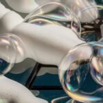 foam glass creates light effects