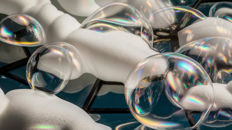 foam glass creates light effects