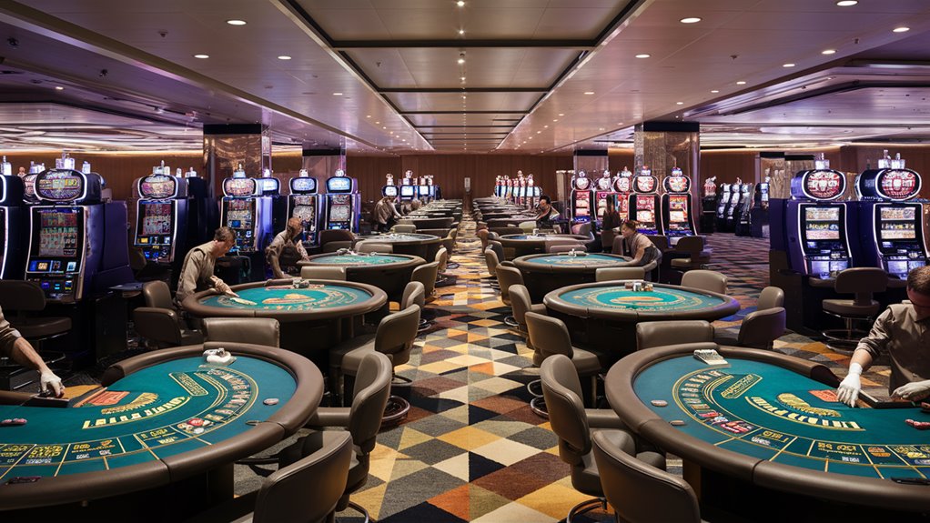 casino layout being arranged