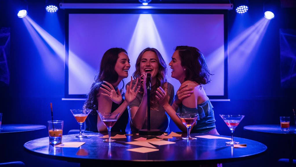 sing confidently when having fun