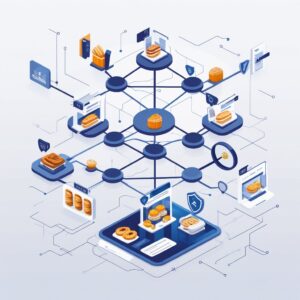 베이커리 포털과 먹튀검증 커뮤니티가 연결된 복잡한 네트워크 구조를 보여주는 장면